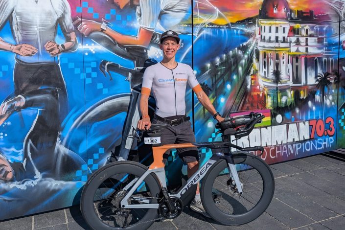 Korbinian Rudzki bei der Ironman 70.3 Weltmeisterschaft in Nizza